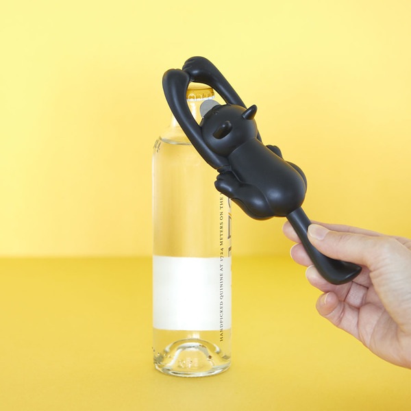 Balvi Abrebotellas Curious Cat Negro-27432