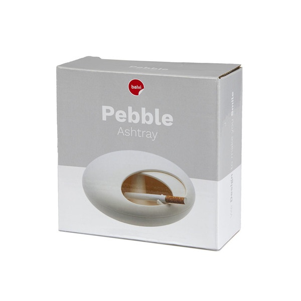 Balvi Balvi - Cenicero Pebble Blanco Melamina