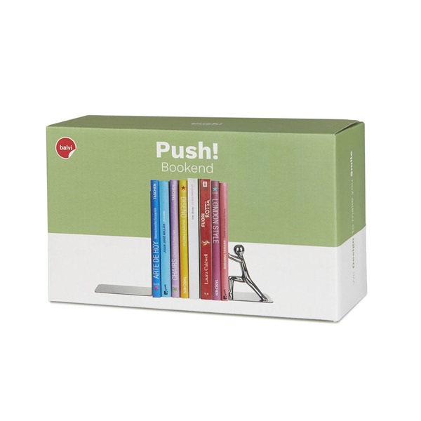 Balvi Balvi - Sujeta Libros Push Cromado Zinc