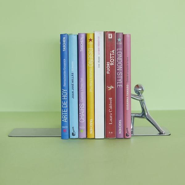 Balvi Balvi - Sujeta Libros Push Cromado Zinc