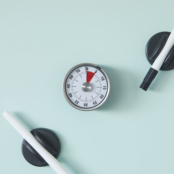 Balvi Balvi - Basics Minutero Mecánico Y Magnético. Cuenta Hasta 60 Minutos. Sonido De Alarma Al Alcanzar E