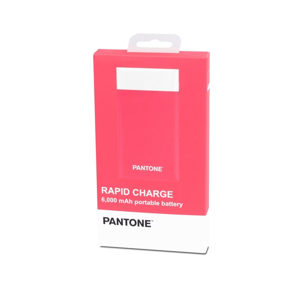 Balvi Balvi Batería 6000mAh Pantone Color Rosa Carga Rápida Indicador De Carga LED Con Cable USB DC5V Entra
