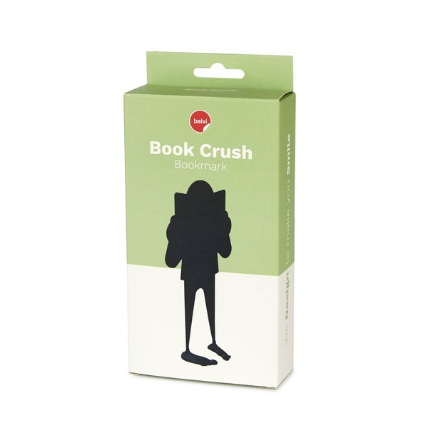 Balvi Balvi - Book Crush Marcapáginas Con Diseño Divertido De Personaje Aplastado Por El Libro. Es De Plást