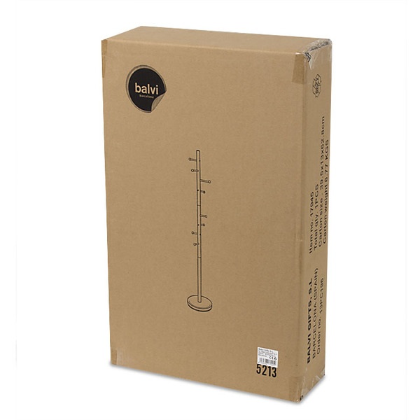 Balvi Balvi - Cactus Perchero De Pie De Metal Satinado. Altura: 172cm. Para Colgar Todo Tipo De Ropa Abrig