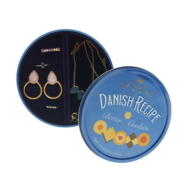 Balvi Caja joyero Danish Cookies azul-28015