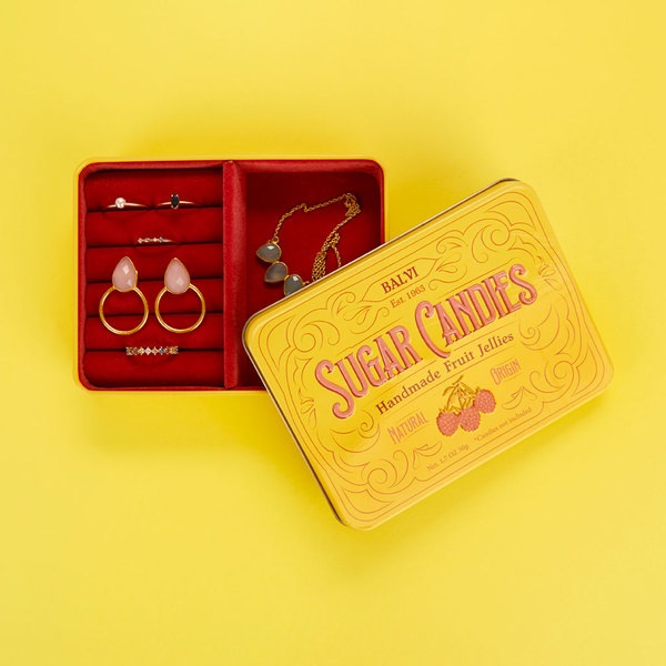 Balvi Caja Joyero Sugar Candies Amarillo-28013
