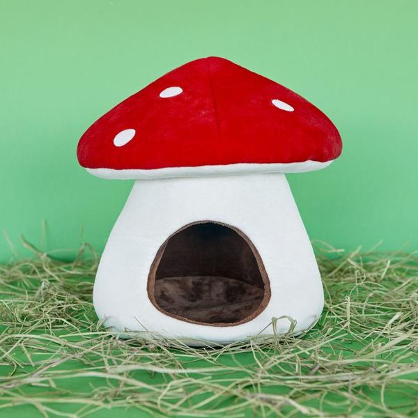 Balvi Cama Para Cobaya Mushroom Beige/rojo-27736
