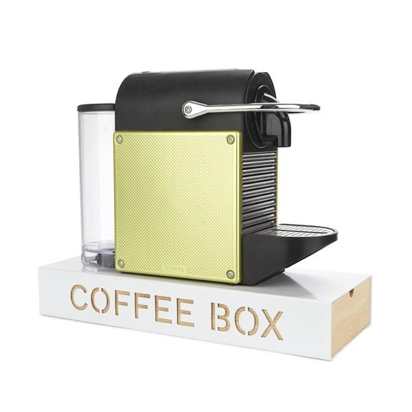 Balvi Coffee Box Blanco Metal/bambú-27814