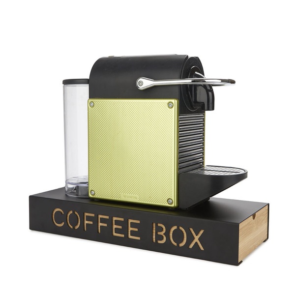 Balvi Coffee Box Negro Metal/bambú-27815