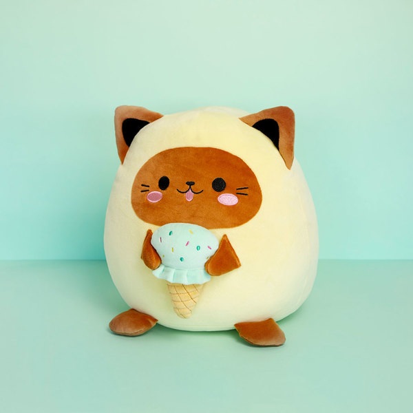 Balvi Cojín Fluffy Kawaii Minty Amarillo-27889