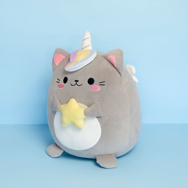 Balvi Cojín Fluffy Kawaii Starry Gris-27891