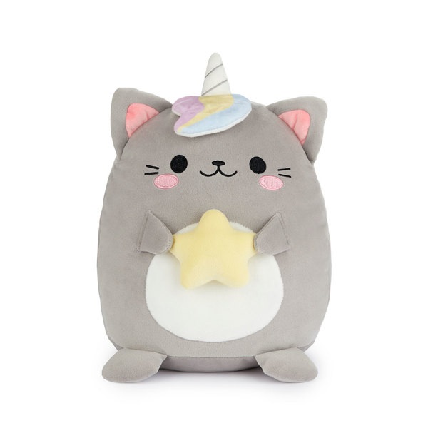 Balvi Cojín Fluffy Kawaii Starry Gris-27891
