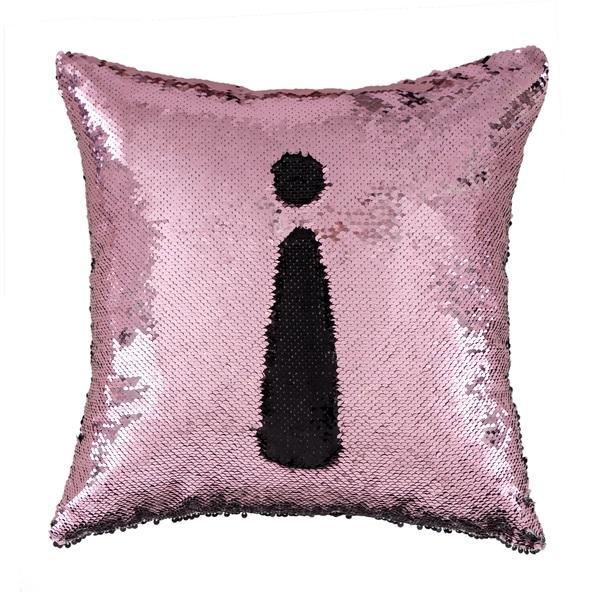 Balvi Balvi Cojín Magic Color Negro/rosa Con Funda Extraíble Poliéster 40x40cm