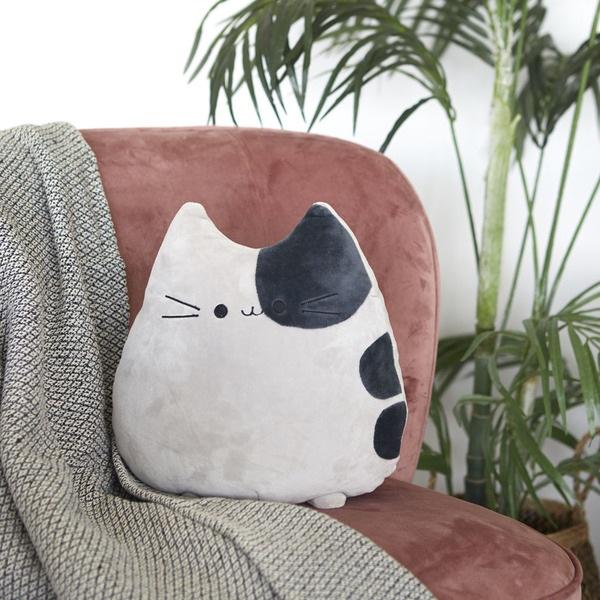 Balvi Balvi Cojín Sweet Kitty Color Gris Forma De Gato Suave Y Muy Blando Poliéster