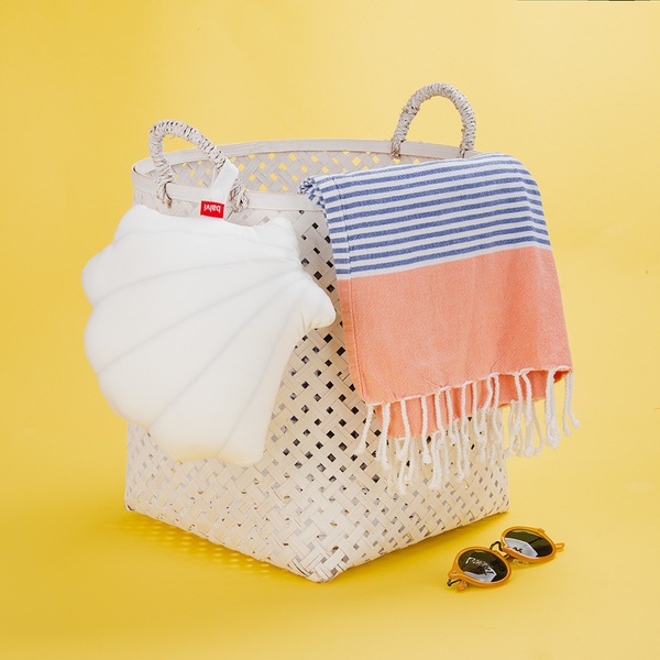 Balvi Cojín Veraniego Summer Shell Blanco-27636