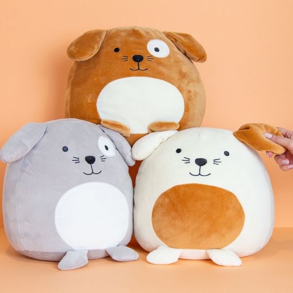 Balvi Balvi Cojín Woof Color Marrón Forma De Perro Suave Y Muy Blando Poliéster