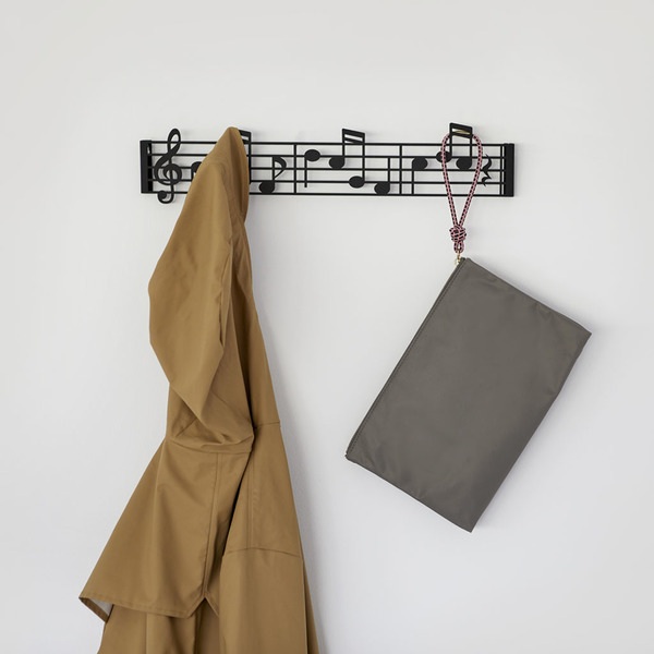 Balvi Colgador Pared Musik Negro-27446