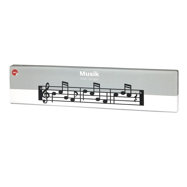 Balvi Colgador Pared Musik Negro-27446