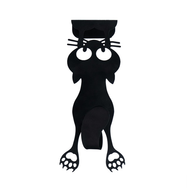 Balvi Colgador Puerta Curious Cat Negro-27039