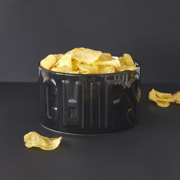 Balvi Cuenco Aperitivo Chips Negro-27661