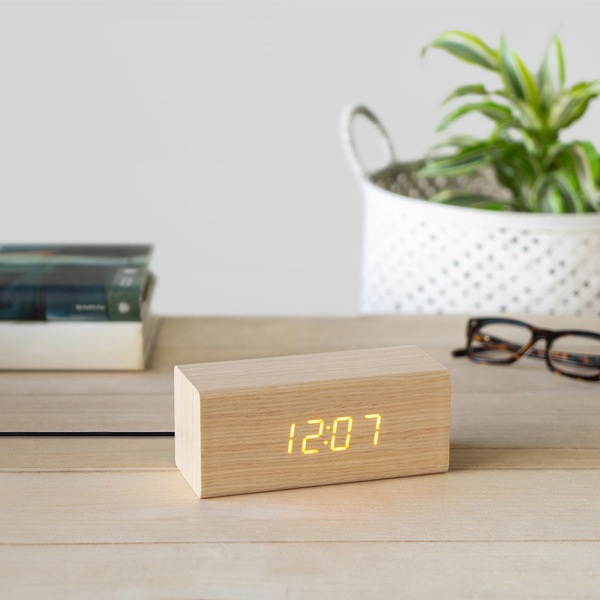 Balvi Despertador Timber Cable USB Incl.-27166