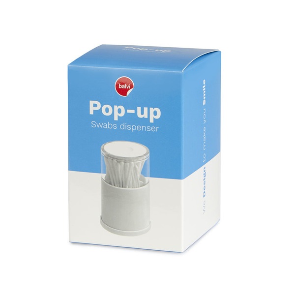 Balvi Balvi - Dispensador Bastoncillos Algodón Pop-Up ABS