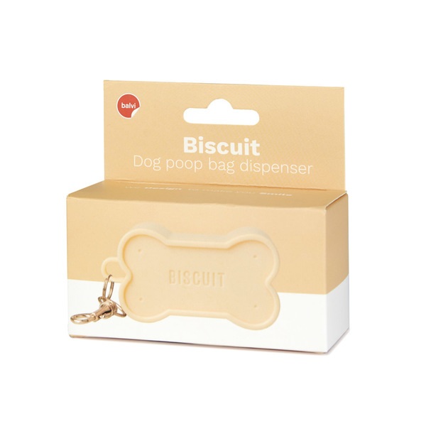Balvi Dispensador Bolsas Perro Biscuit Beige-27728