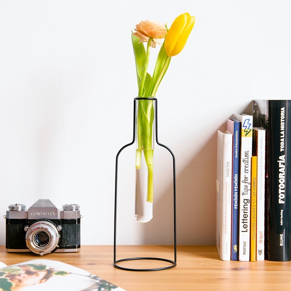 Balvi Florero Bottle Silhouette Negro-27323