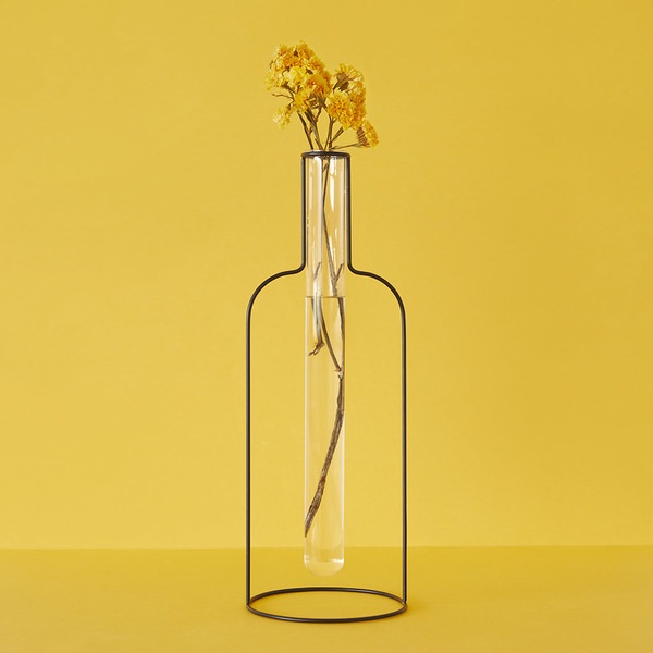 Balvi Florero Bottle Silhouette XL Negro-27457