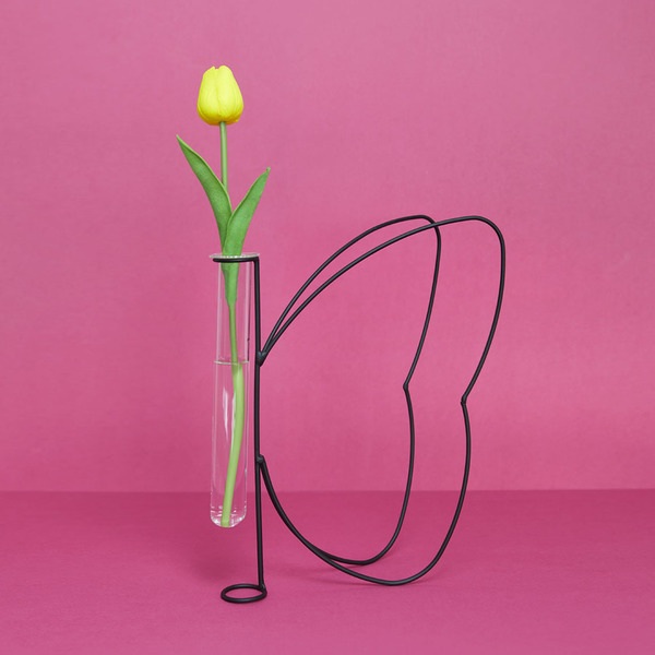 Balvi Florero Butterfly Silhouette Negro-27794