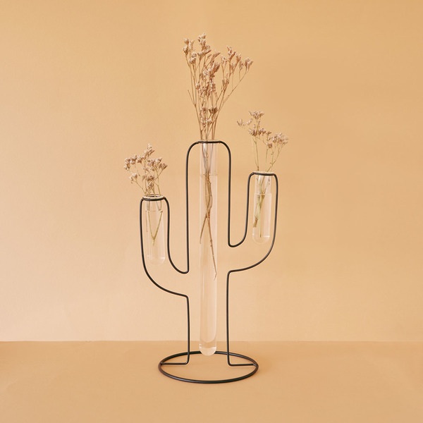 Balvi Florero Cactus Silhouette Negro-27582