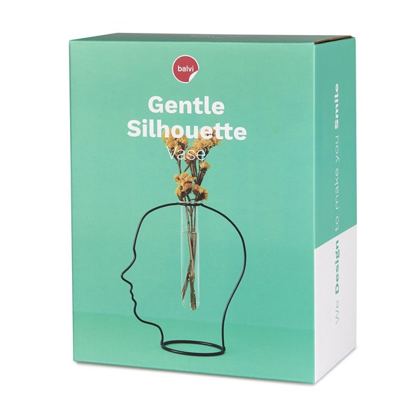 Balvi Florero Gentle Silhouette Negro-27601