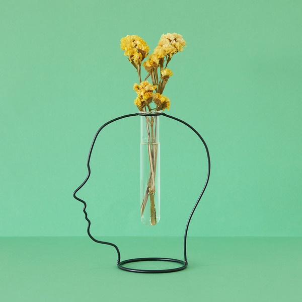 Balvi Florero Gentle Silhouette Negro-27601