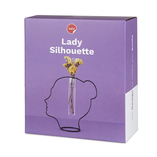 Balvi Florero Lady Silhouette Negro-27600