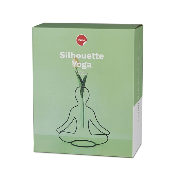 Balvi Florero Yoga Silhouette Negro-27584