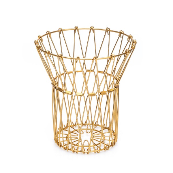 Balvi Balvi Frutero Multi Form Color Dorado Contenedor Decorativo Ajustable Metal