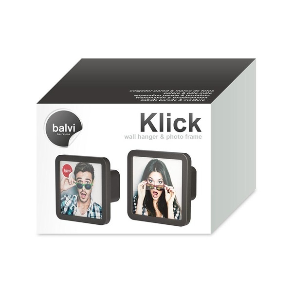 Balvi Balvi - Klick Colgador De Pared. Set De Dos Colgadores. Personalizables Con Una Foto. Fabricados En P