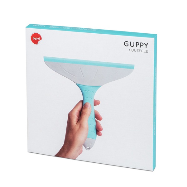 Balvi Balvi Limpiacristales Guppy Color Azul/gris En Forma De Pez Con Ventosa Plástico ABS/TPR Ancho: 23cm