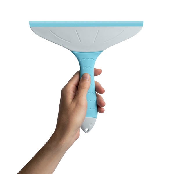 Balvi Balvi Limpiacristales Guppy Color Azul/gris En forma de pez Con ventosa Plástico ABS/TPR Ancho: 23cm