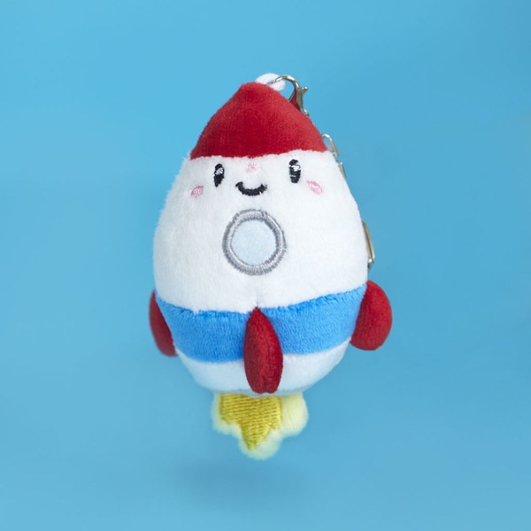 Balvi Llavero Fluffy Rocket Blanco/rojo-27787