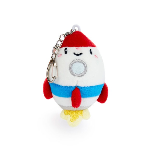 Balvi Llavero Fluffy Rocket blanco/rojo-27787