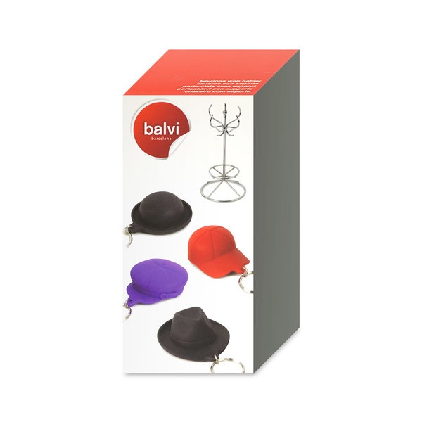 Balvi Balvi - LLaveros Con Soporte Chapeau Metal/silicona
