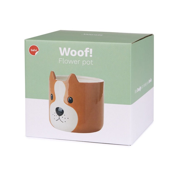 Balvi Maceta Woof Marrón-27679