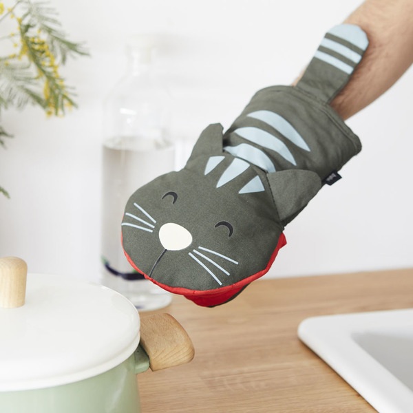 Balvi Manopla Cocina Meow Gris-27043