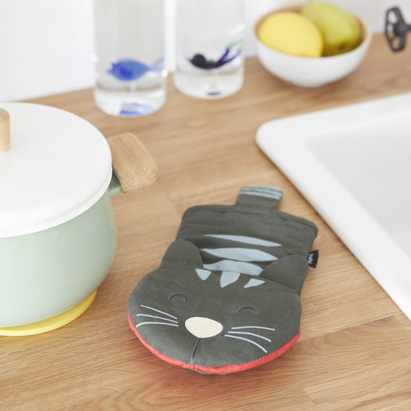 Balvi Manopla Cocina Meow Gris-27043