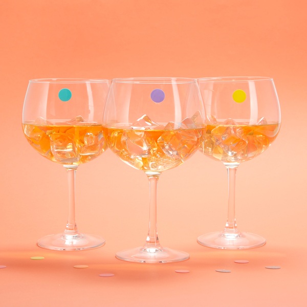 Balvi Marca Copas Sticky Dots X8-27575