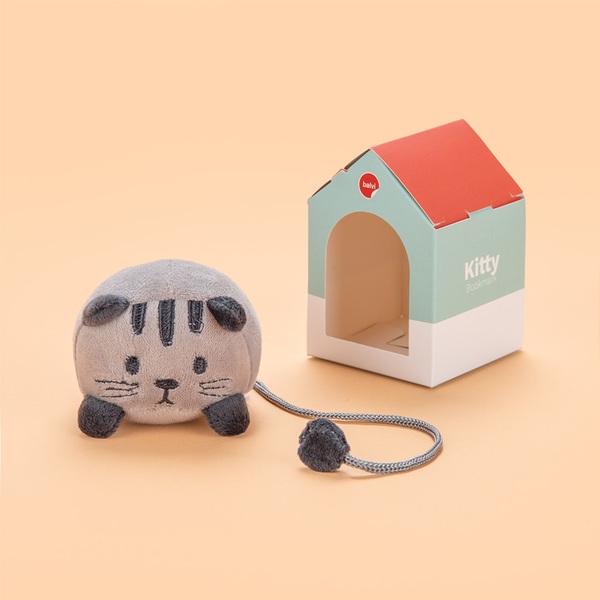 Balvi Marcapáginas Fluffy Kitty Gris-27626