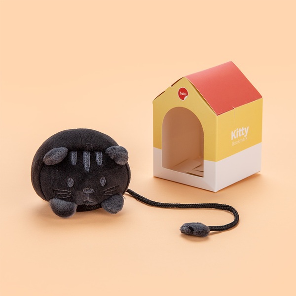 Balvi Marcapáginas Fluffy Kitty Negro-27627