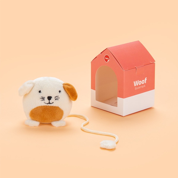 Balvi Marcapáginas Fluffy Woof Blanco-27628