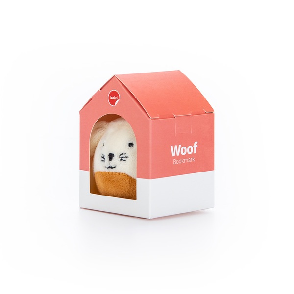 Balvi Marcapáginas Fluffy Woof Blanco-27628